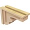 Ekena Millwork 4"W x 12"D x 8"H Classic Highland Rough Cedar Woodgrain TimberThane Corbel, Primed Tan CORUR04X12X08HLDRCPR - alternate 6